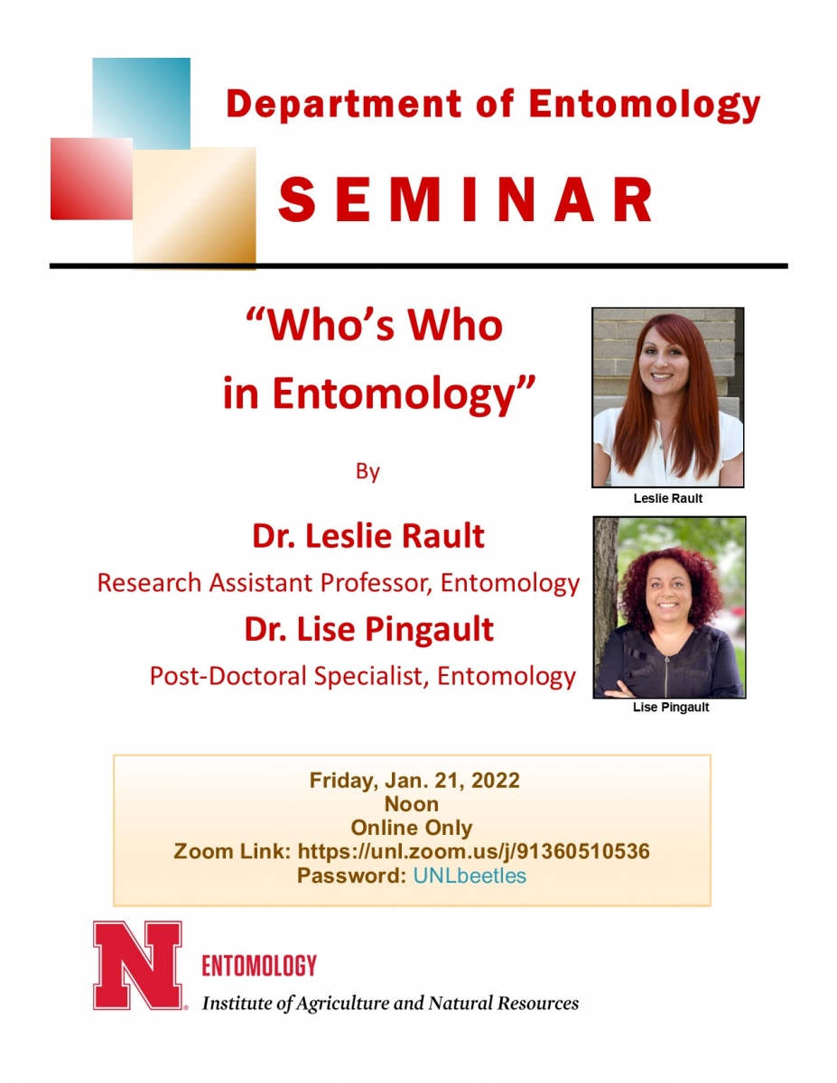 Seminar Presentation by Drs. Leslie Rault & Lise Pingault.