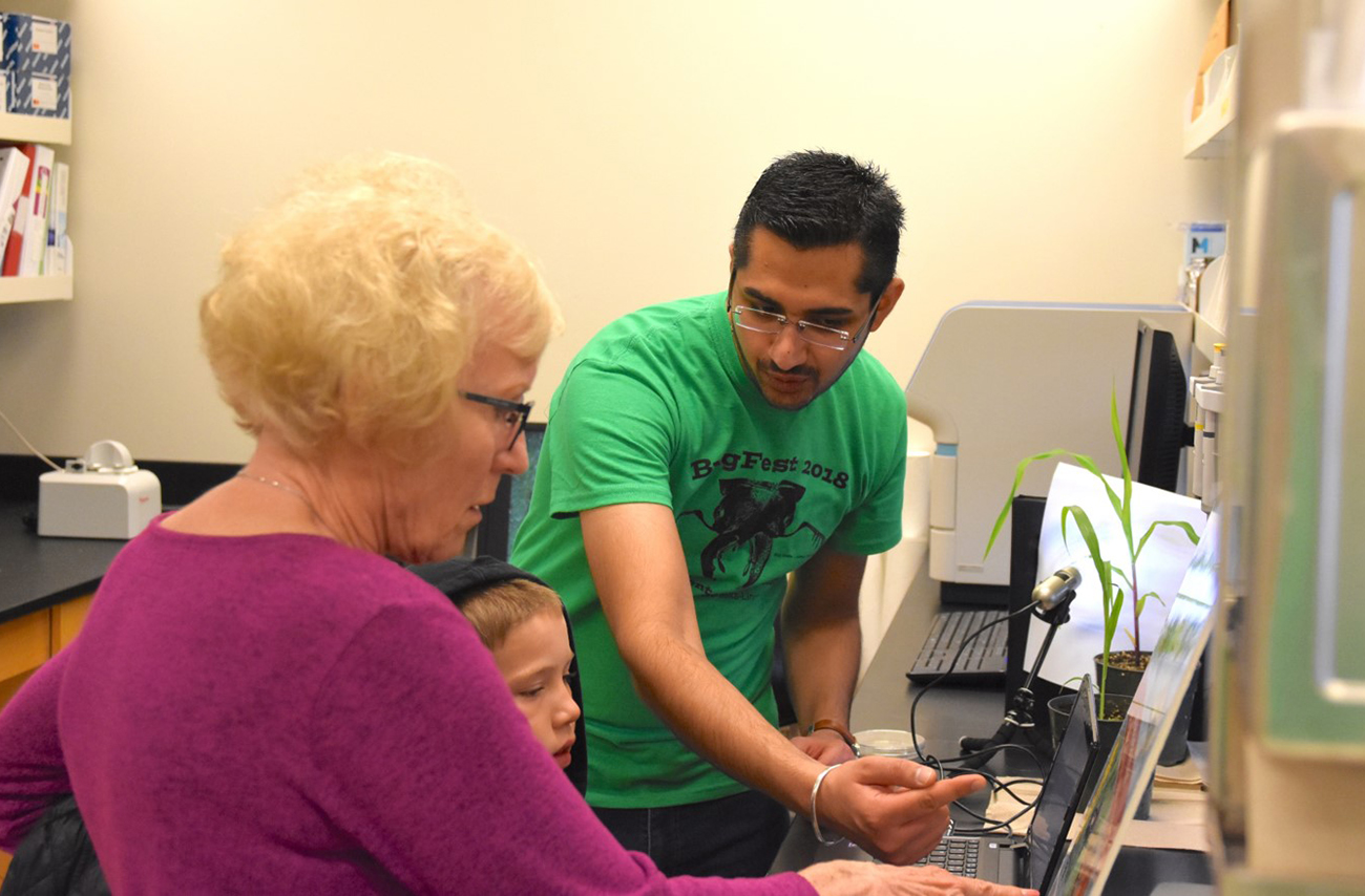 Dr. Sajjan Grover enjoys outreach activities like BugFest
