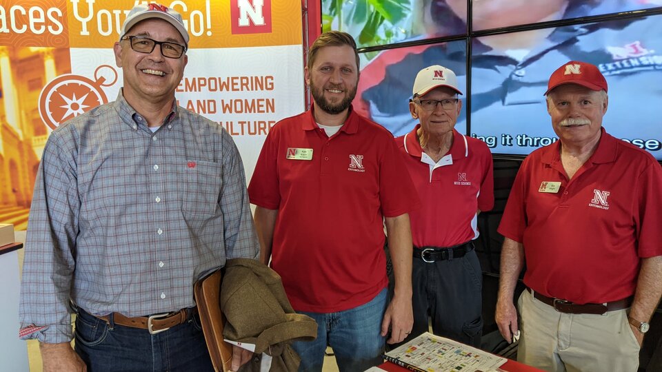 Faculty collaborating at Husker Harvest Days