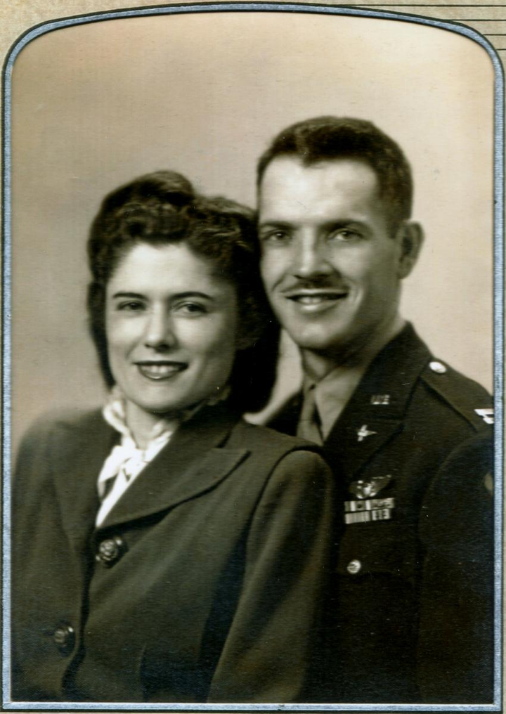 Warren and Una Emerson wedding photo.