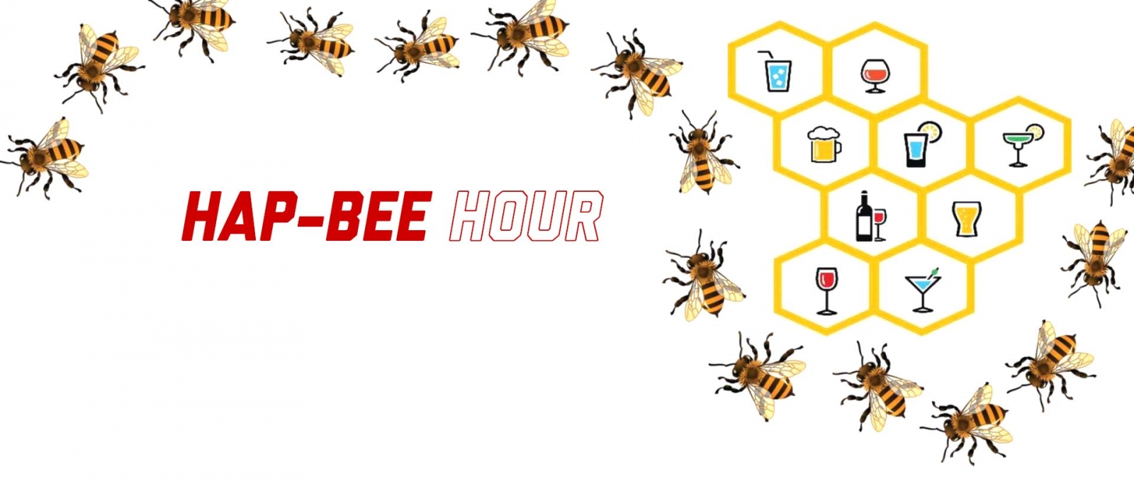 Hap-bee hour logo